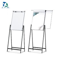 Office dry erase magnetic whiteboard, flip chart board fold stand