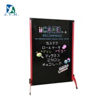 Adjustable double sided outdoor sidewalk sign magnetic chalk black white board